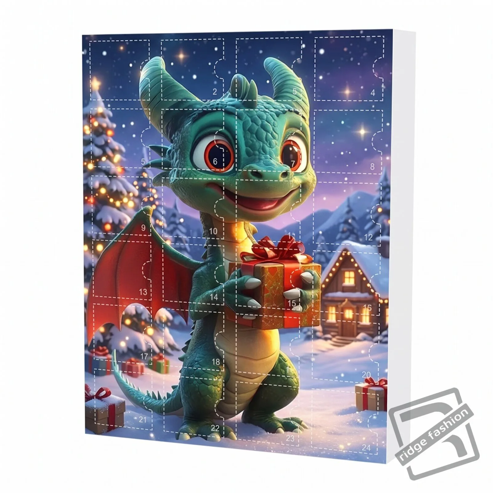 Dragon Advent Calendar 2026, Fantasy Christmas Countdown Box, Mini Dragon Figurine Set