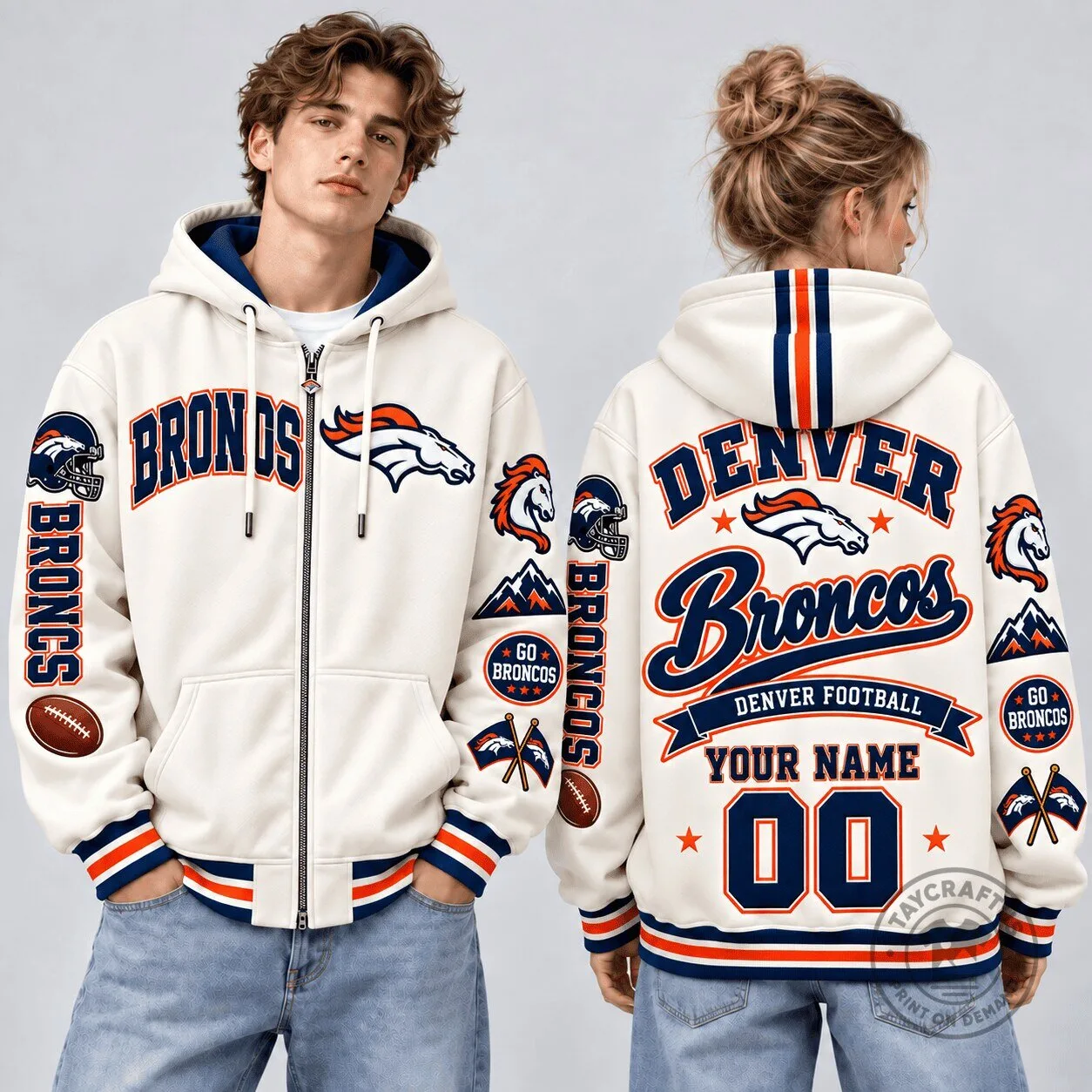 Denver Broncos NFL Football Personalized Champions Style Hoodie