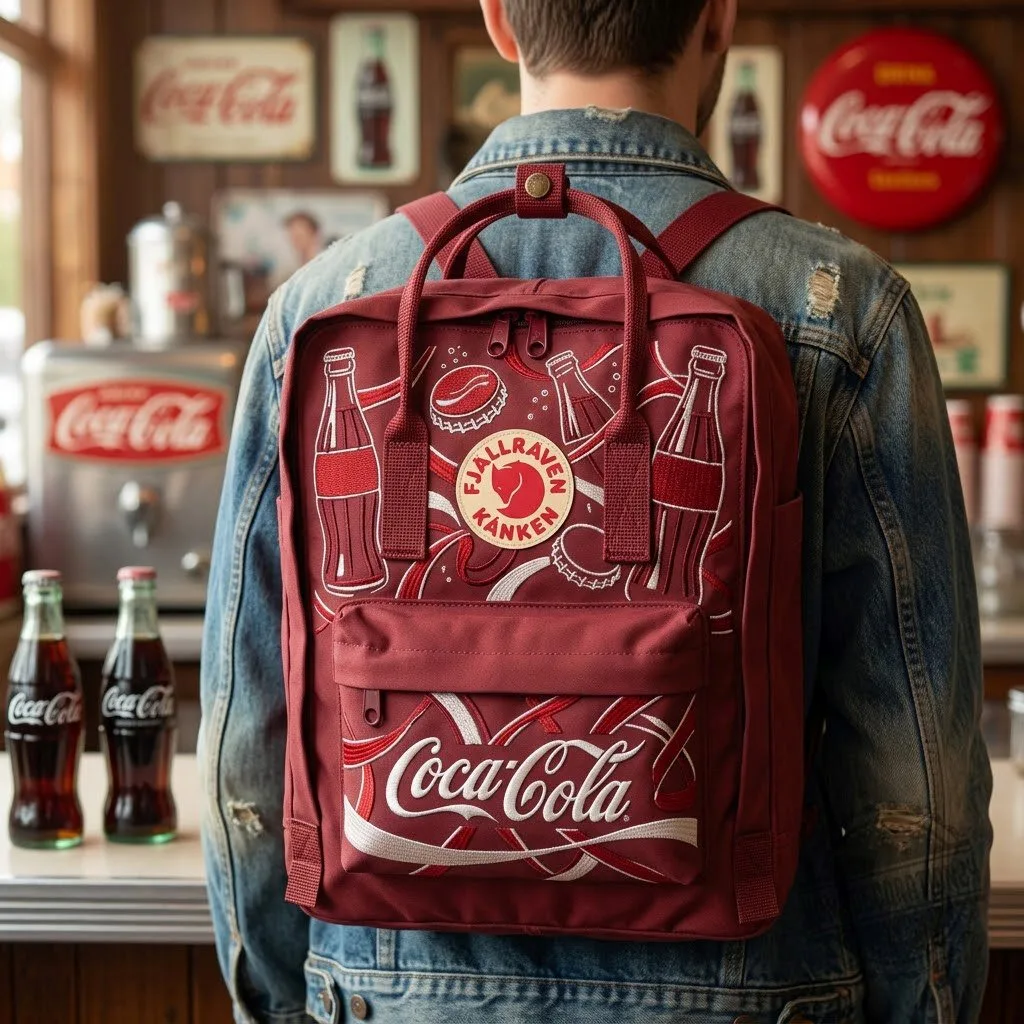 Coca-Cola Fjallraven Kanken Embroidered Backpack 9 Coca-Cola Fjallraven Kanken Embroidered Backpack
