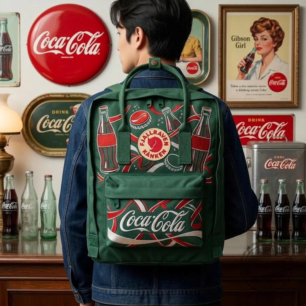 Coca-Cola Fjallraven Kanken Embroidered Backpack 10 Coca-Cola Fjallraven Kanken Embroidered Backpack