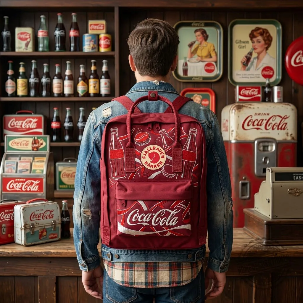 Coca-Cola Fjallraven Kanken Embroidered Backpack 11 Coca-Cola Fjallraven Kanken Embroidered Backpack