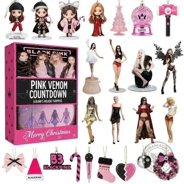 Advent Calendar for Blink's Holiday Surprise: Blackpink Pink Venom Countdown 3 Advent Calendar for Blink