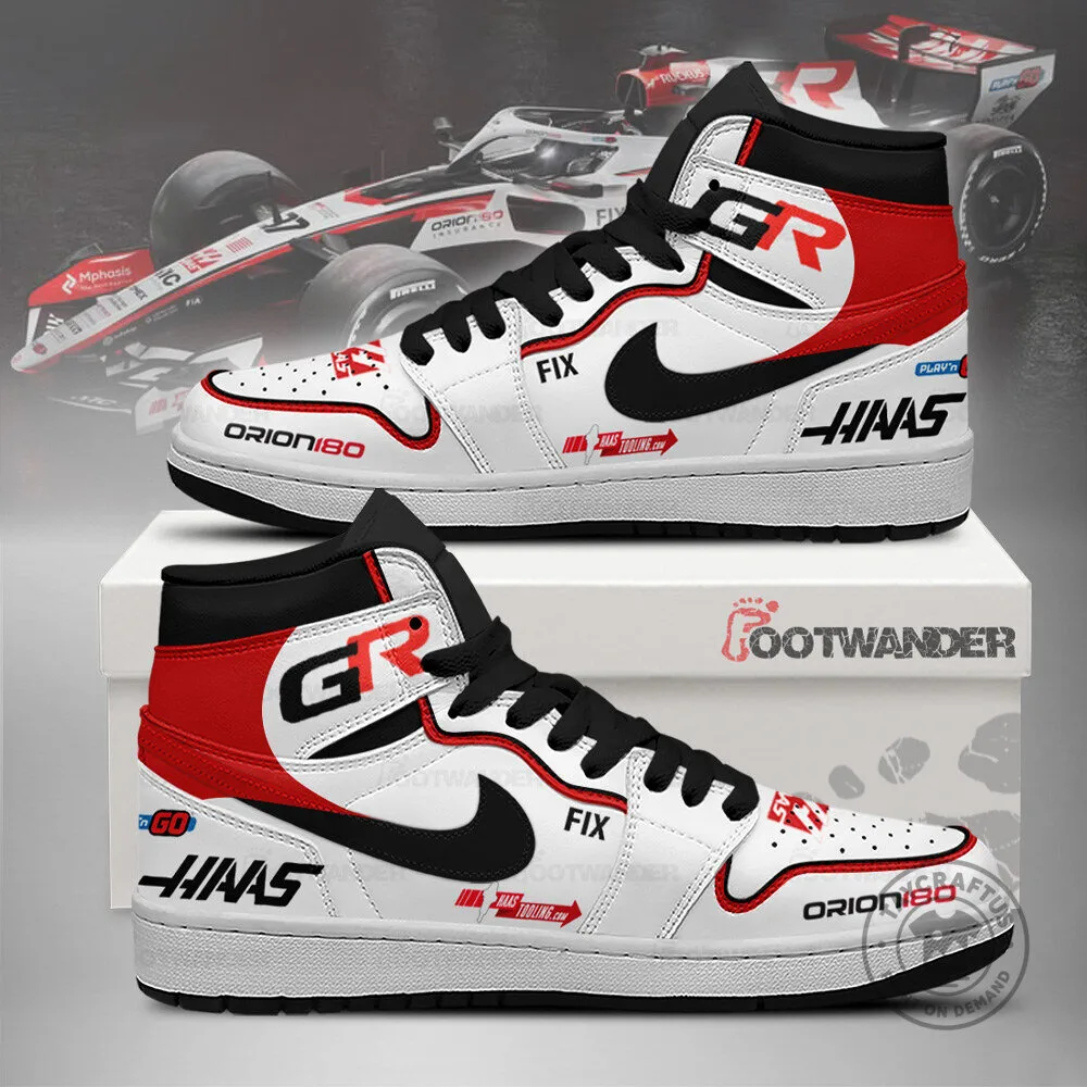 Haas VF-26 Formula 1 Team Racing High Top Sneakers