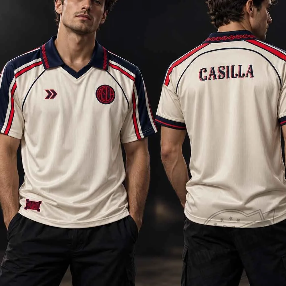 Atomik San Lorenzo 2026 4th Jersey - Retro Champagne Jacquard Football Shirt 5 Atomik San Lorenzo 2026 4th Jersey - Retro Champagne Jacquard Football Shirt