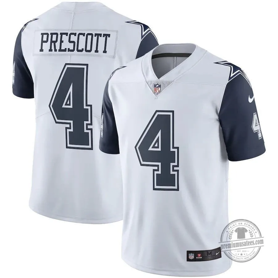 Dak Prescott Dallas Cowboys White Football Jersey for Men