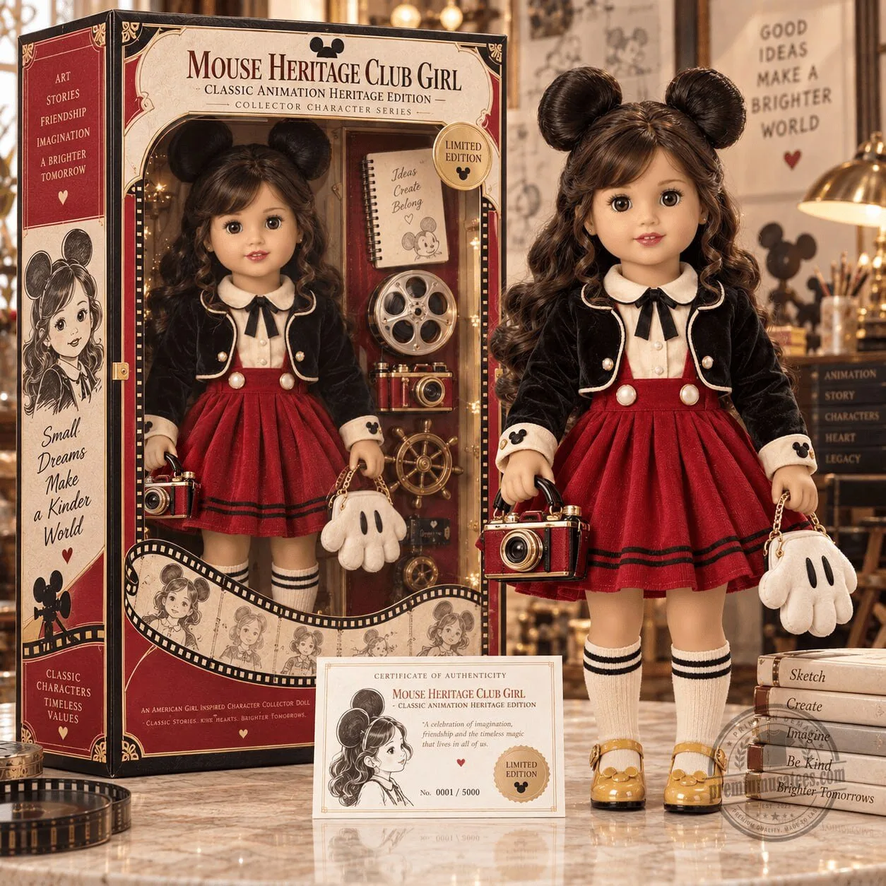 Mouse Heritage Club Girl Classic Animation Heritage Edition Collector Doll