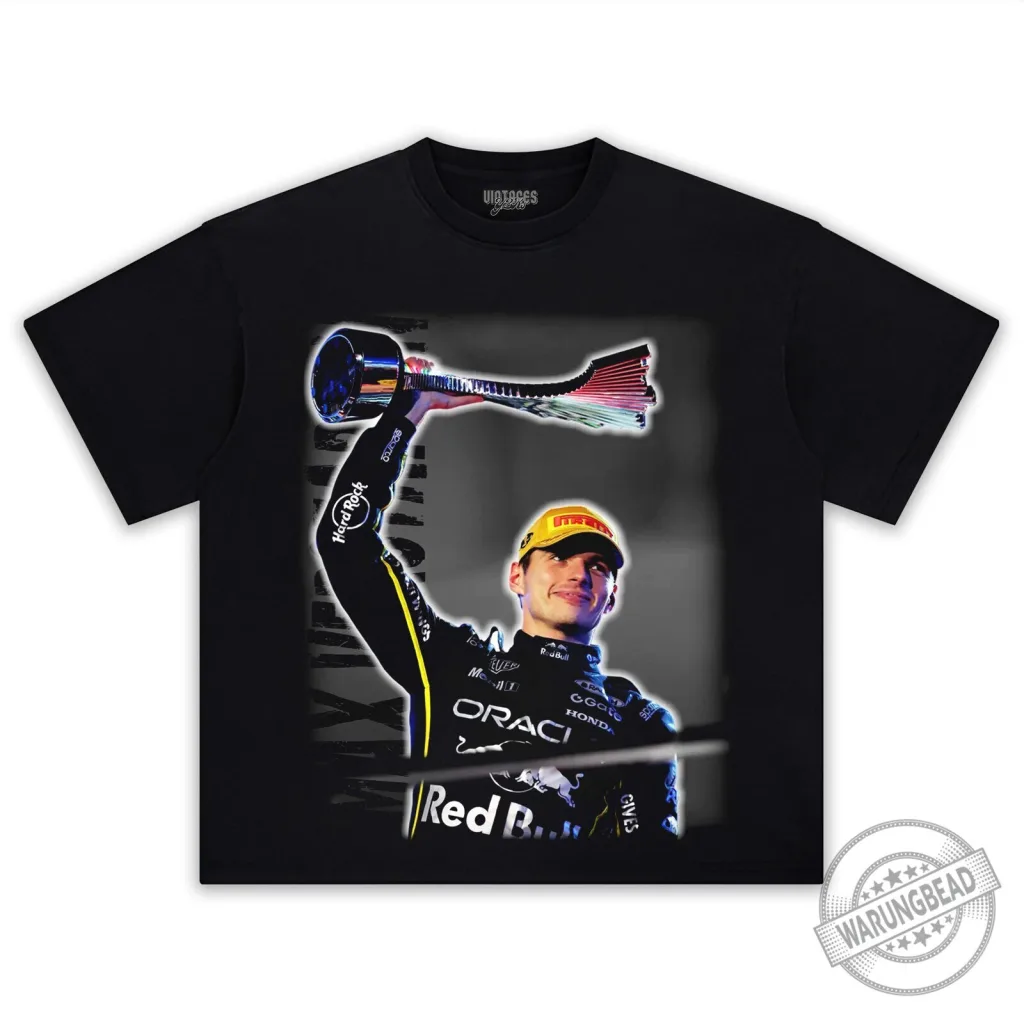 Max Verstappen Formula One Champion T-Shirt by Red Bull Racing Max Verstappen Formula One Champion T-Shirt by Red Bull Racing