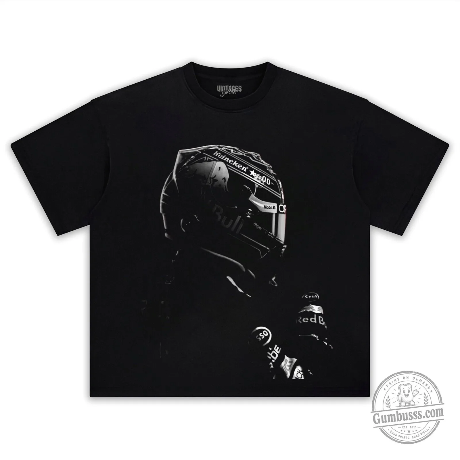 Max Verstappen Formula One Racing Driver Portrait Black T-Shirt 5 Max Verstappen Formula One Racing Driver Portrait Black T-Shirt