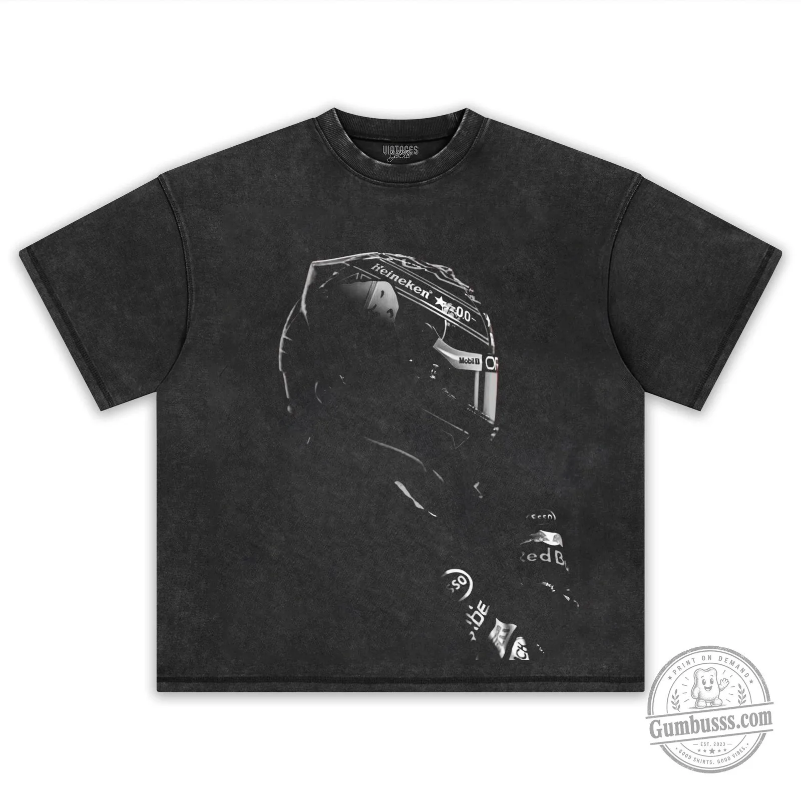 Max Verstappen Formula One Racing Driver Portrait Black T-Shirt 6 Max Verstappen Formula One Racing Driver Portrait Black T-Shirt