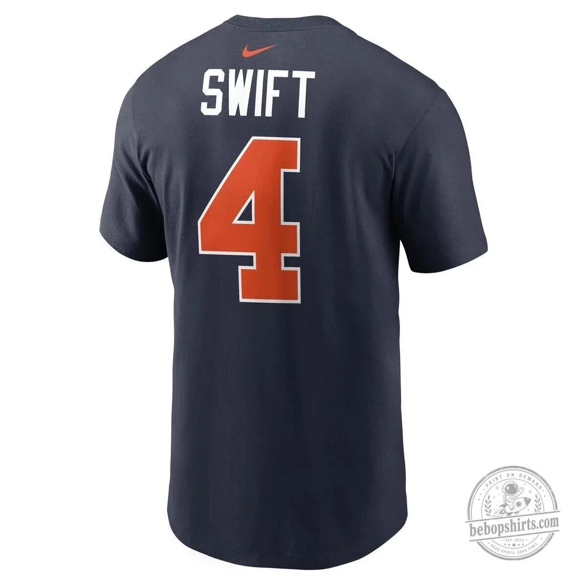 Chicago Bears D'Andre Swift Number 4 NFL Football T-Shirt 4 Chicago Bears D