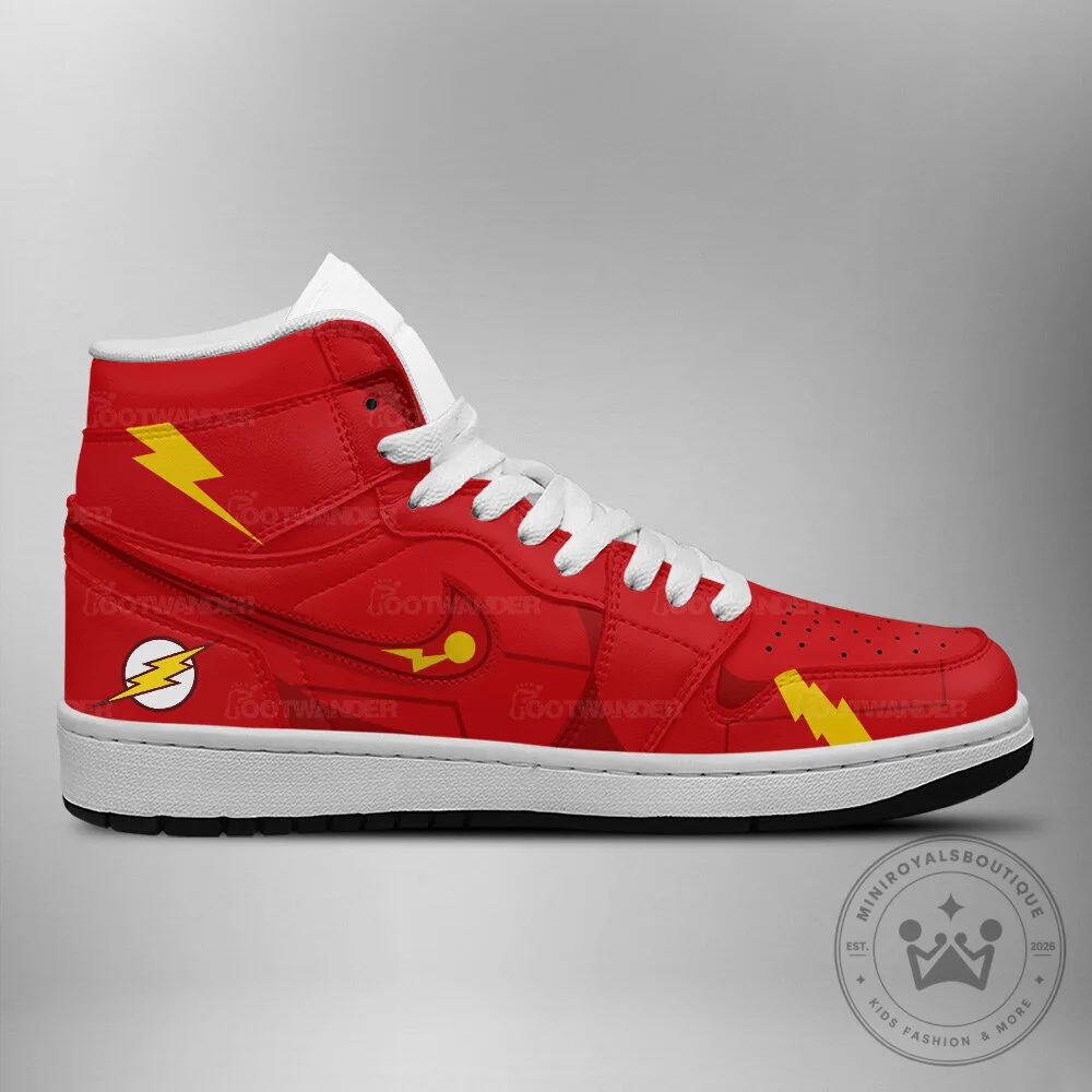 The Flash DC Comics Superhero Red High-Top Sneakers 9 The Flash DC Comics Superhero Red High-Top Sneakers