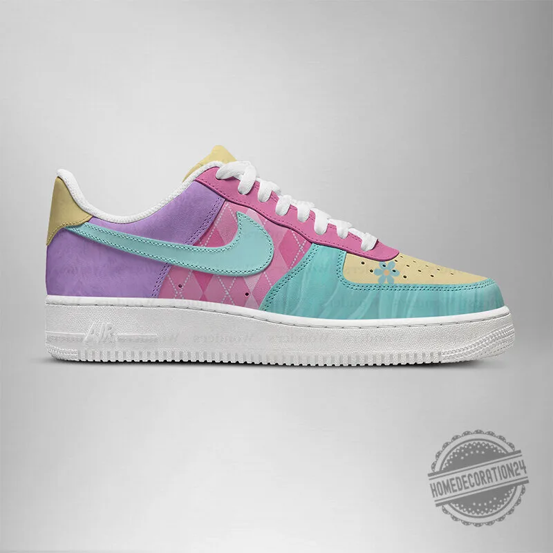 Demon Hunter KPop Anime Style Pastel Pink Blue Yellow Air Force Sneakers Shoes 4 Demon Hunter KPop Anime Style Pastel Pink Blue Yellow Air Force Sneakers Shoes