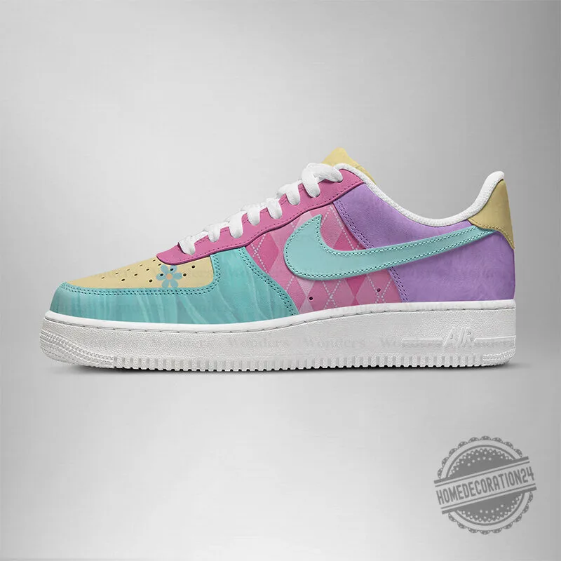 Demon Hunter KPop Anime Style Pastel Pink Blue Yellow Air Force Sneakers Shoes 5 Demon Hunter KPop Anime Style Pastel Pink Blue Yellow Air Force Sneakers Shoes