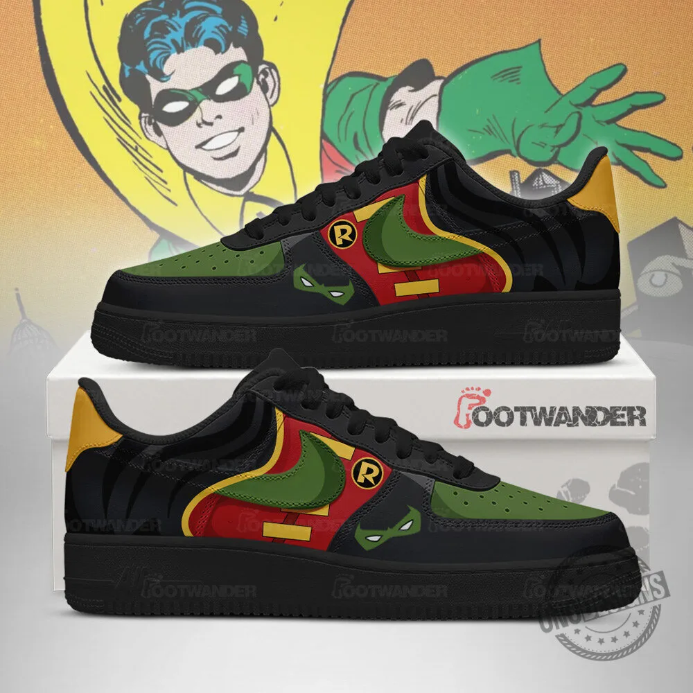Robin Jason Todd DC Comics Superhero Custom Air Force 1 Shoes