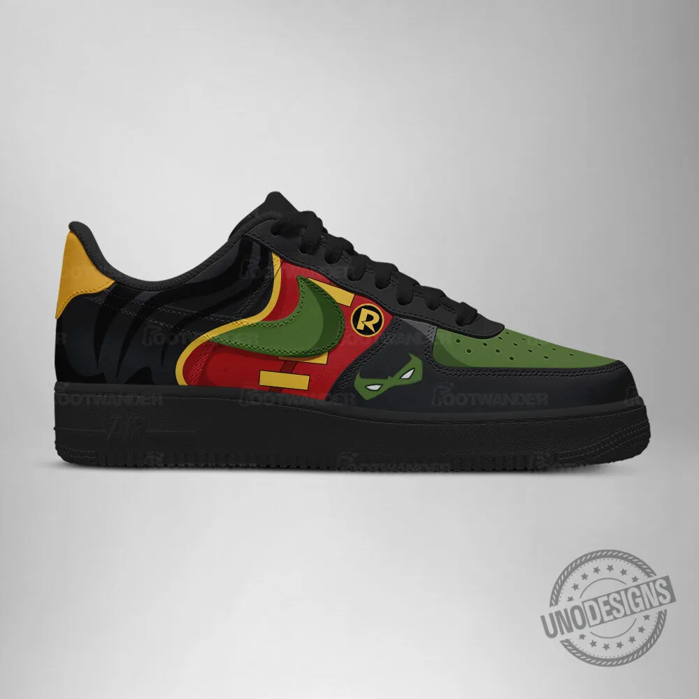 Robin Jason Todd DC Comics Superhero Custom Air Force 1 Shoes 4 Robin Jason Todd DC Comics Superhero Custom Air Force 1 Shoes