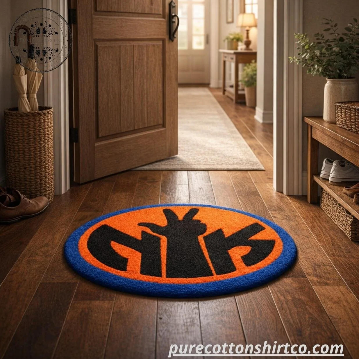 Jalen Brunson New York Knicks Round Rug 🔥🗽 7 Jalen Brunson New York Knicks Round Rug 🔥🗽