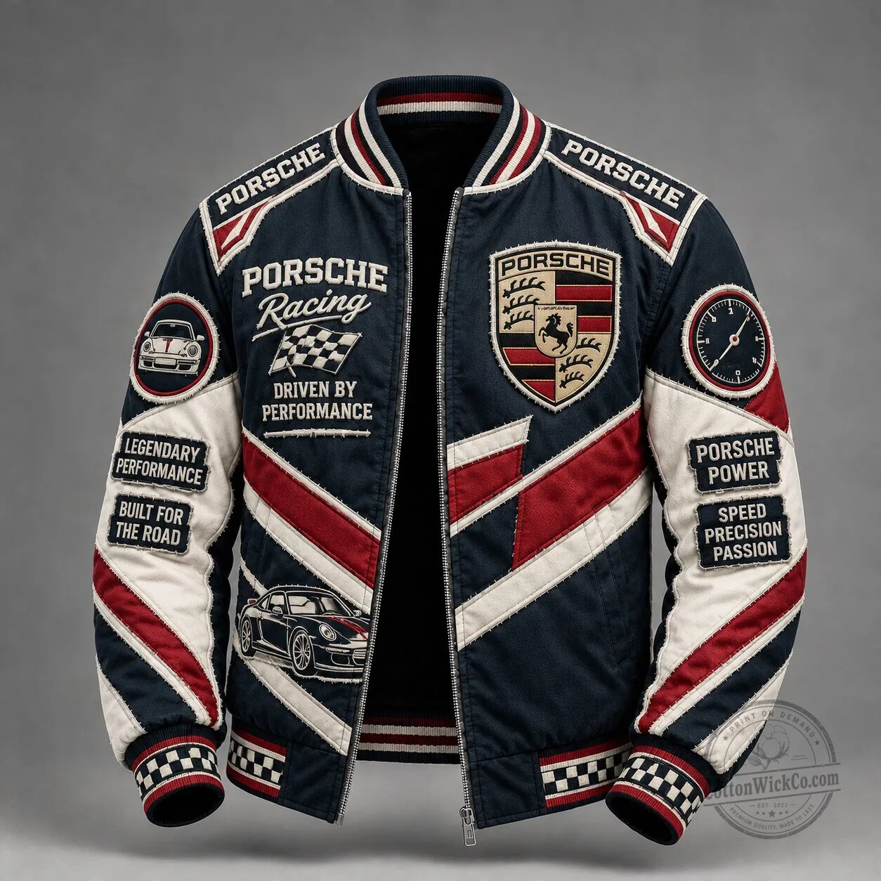 Porsche Racing Driven By Performance Legendary Bomber Jacket