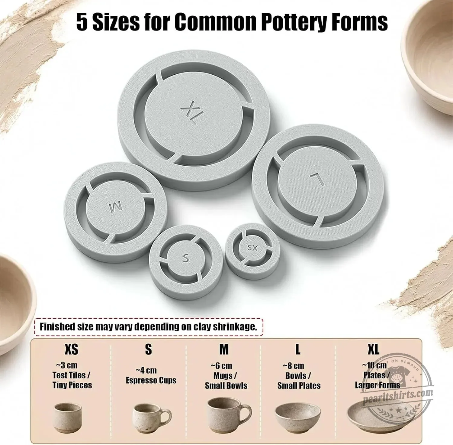 Pottery Wheel Clay Centering Tool Set for Bowls, Cups, and Mugs 9 Pottery Wheel Clay Centering Tool Set for Bowls, Cups, and Mugs