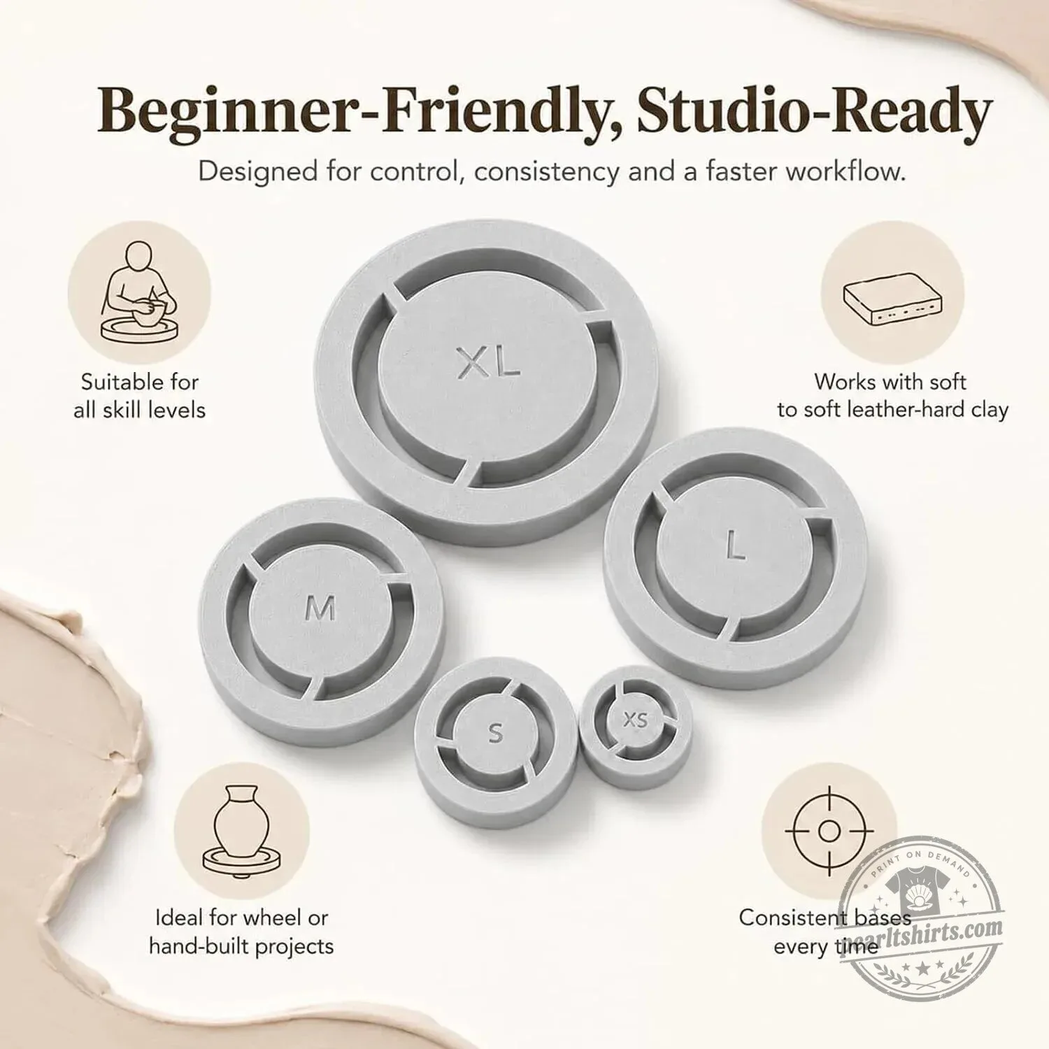 Pottery Wheel Clay Centering Tool Set for Bowls, Cups, and Mugs 11 Pottery Wheel Clay Centering Tool Set for Bowls, Cups, and Mugs