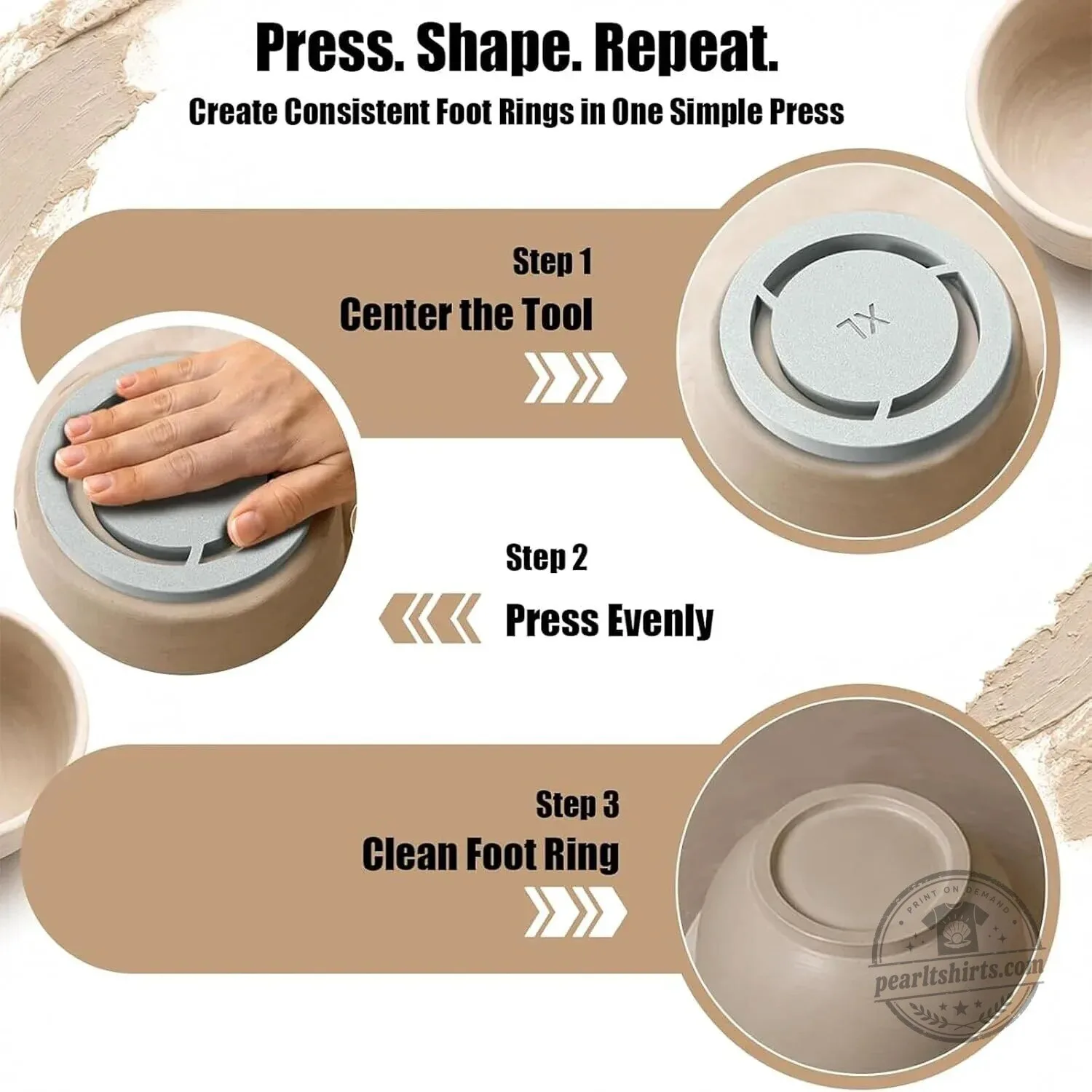 Pottery Wheel Clay Centering Tool Set for Bowls, Cups, and Mugs 12 Pottery Wheel Clay Centering Tool Set for Bowls, Cups, and Mugs
