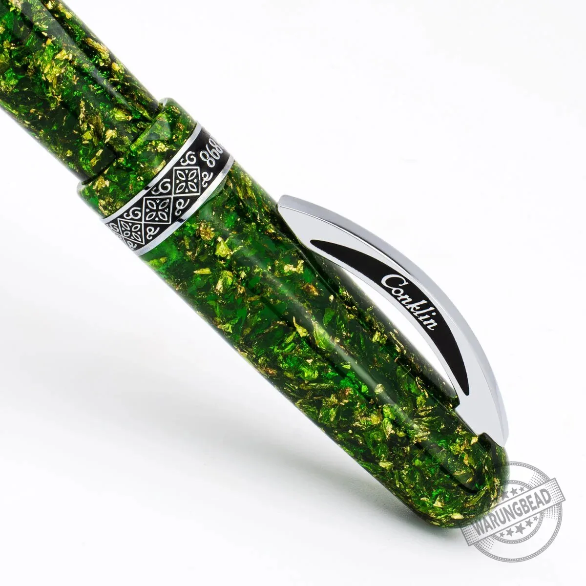 Conklin 1898 Collection Solaris Green and Gold Flake Fountain Pen 6 Conklin 1898 Collection Solaris Green and Gold Flake Fountain Pen