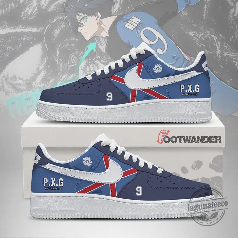 Rin Itoshi Blue Lock Anime PXG Football Club Custom Printed Shoes
