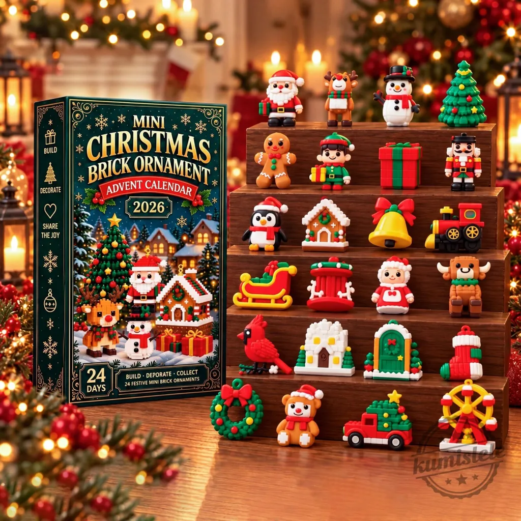 Mini Christmas Brick Ornament Advent Calendar 2026 Festive Holiday Building Blocks Mini Christmas Brick Ornament Advent Calendar 2026 Festive Holiday Building Blocks