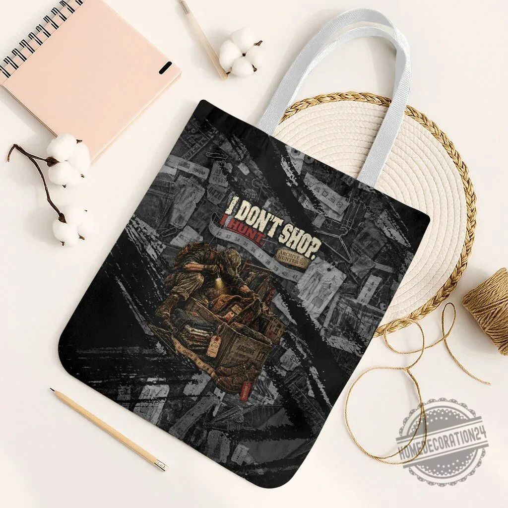 Archive Hunter I Don't Shop I Hunt Vintage Streetwear Grunge Collage Graphic Art Tote Bag 9 Archive Hunter I Don