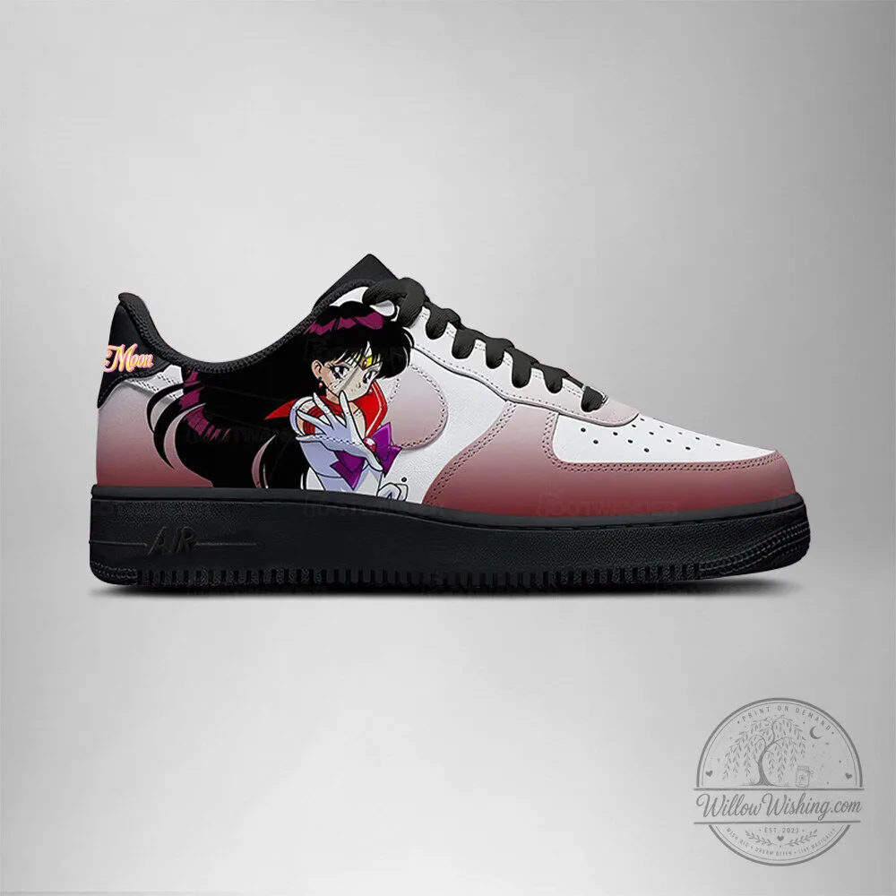 Rei Hino Sailor Mars Anime Character Custom Shoes 6 Rei Hino Sailor Mars Anime Character Custom Shoes