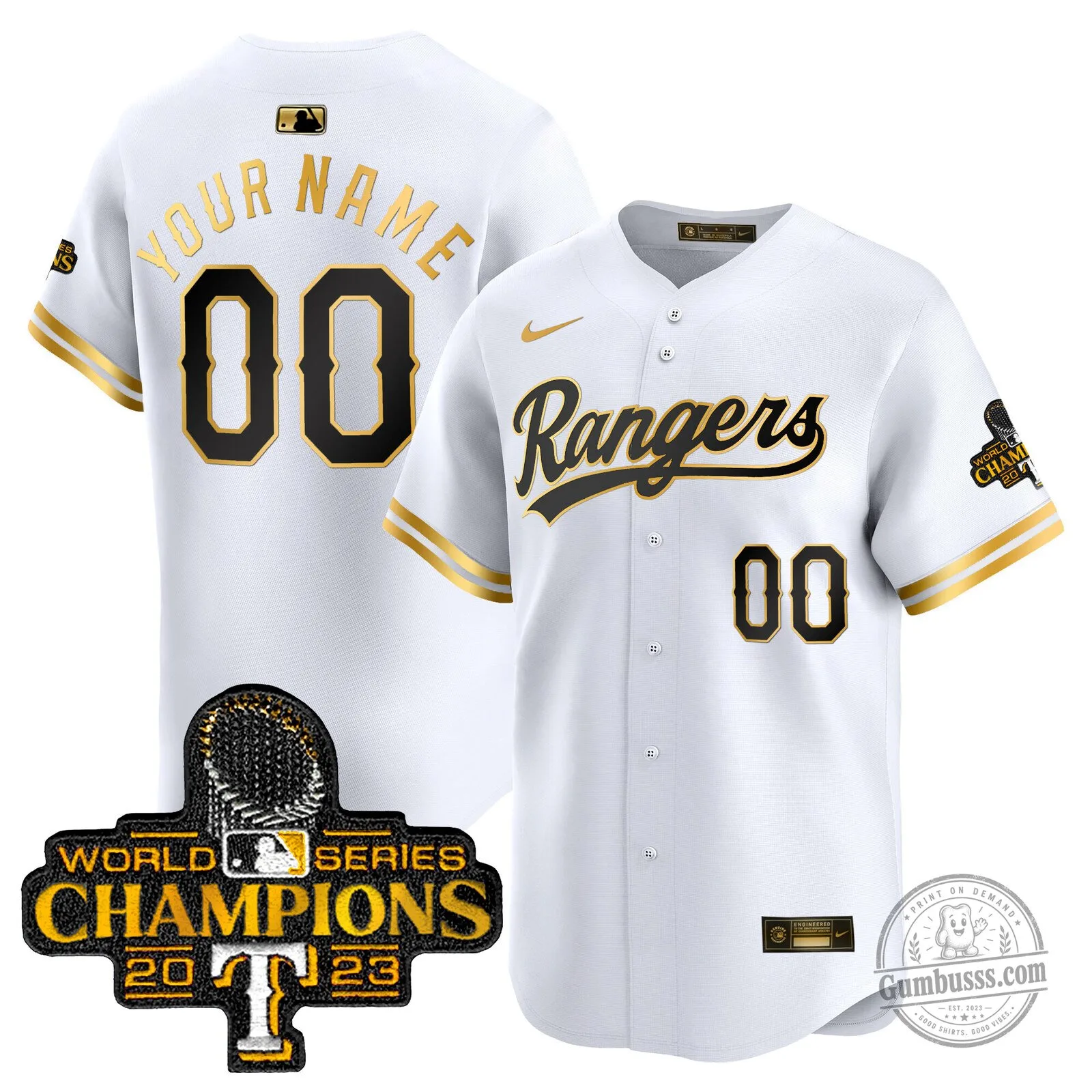 Custom Baseball Jersey for Texas Rangers 2023 World Series Champions 14 Custom Baseball Jersey for Texas Rangers 2023 World Series Champions