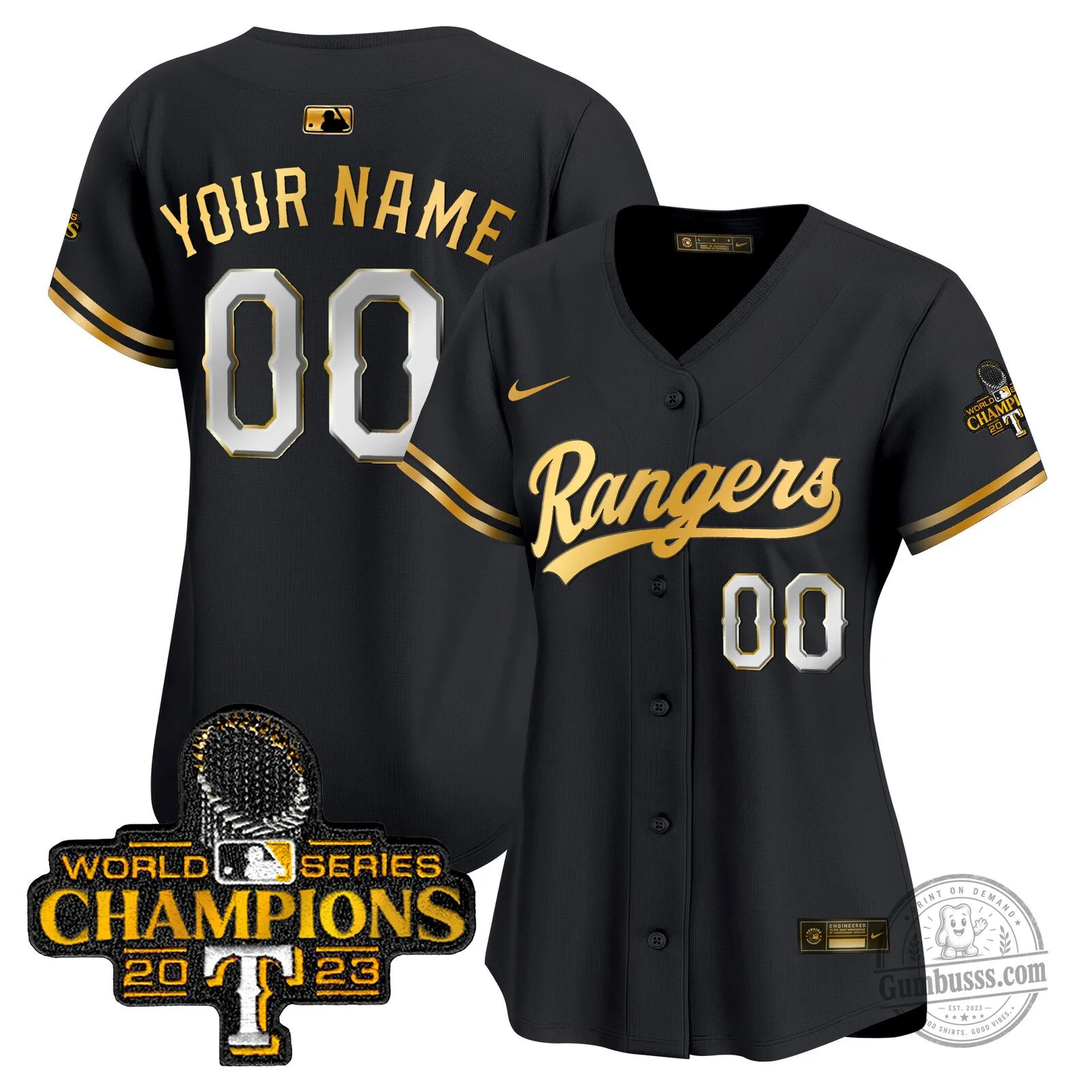 Custom Baseball Jersey for Texas Rangers 2023 World Series Champions 19 Custom Baseball Jersey for Texas Rangers 2023 World Series Champions