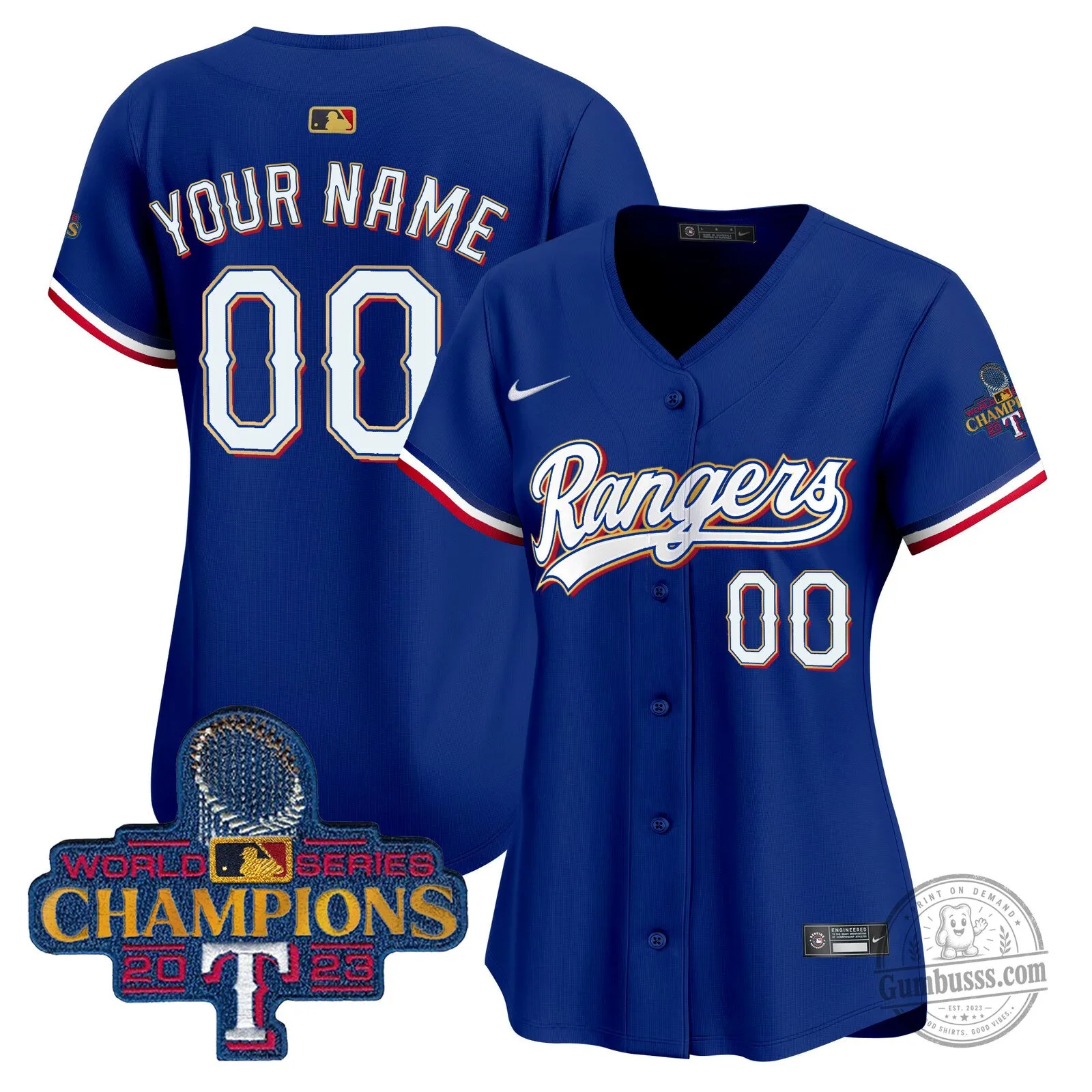 Custom Baseball Jersey for Texas Rangers 2023 World Series Champions 22 Custom Baseball Jersey for Texas Rangers 2023 World Series Champions