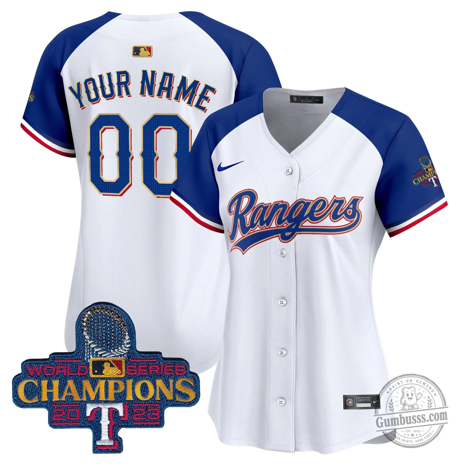 Custom Baseball Jersey for Texas Rangers 2023 World Series Champions 23 Custom Baseball Jersey for Texas Rangers 2023 World Series Champions