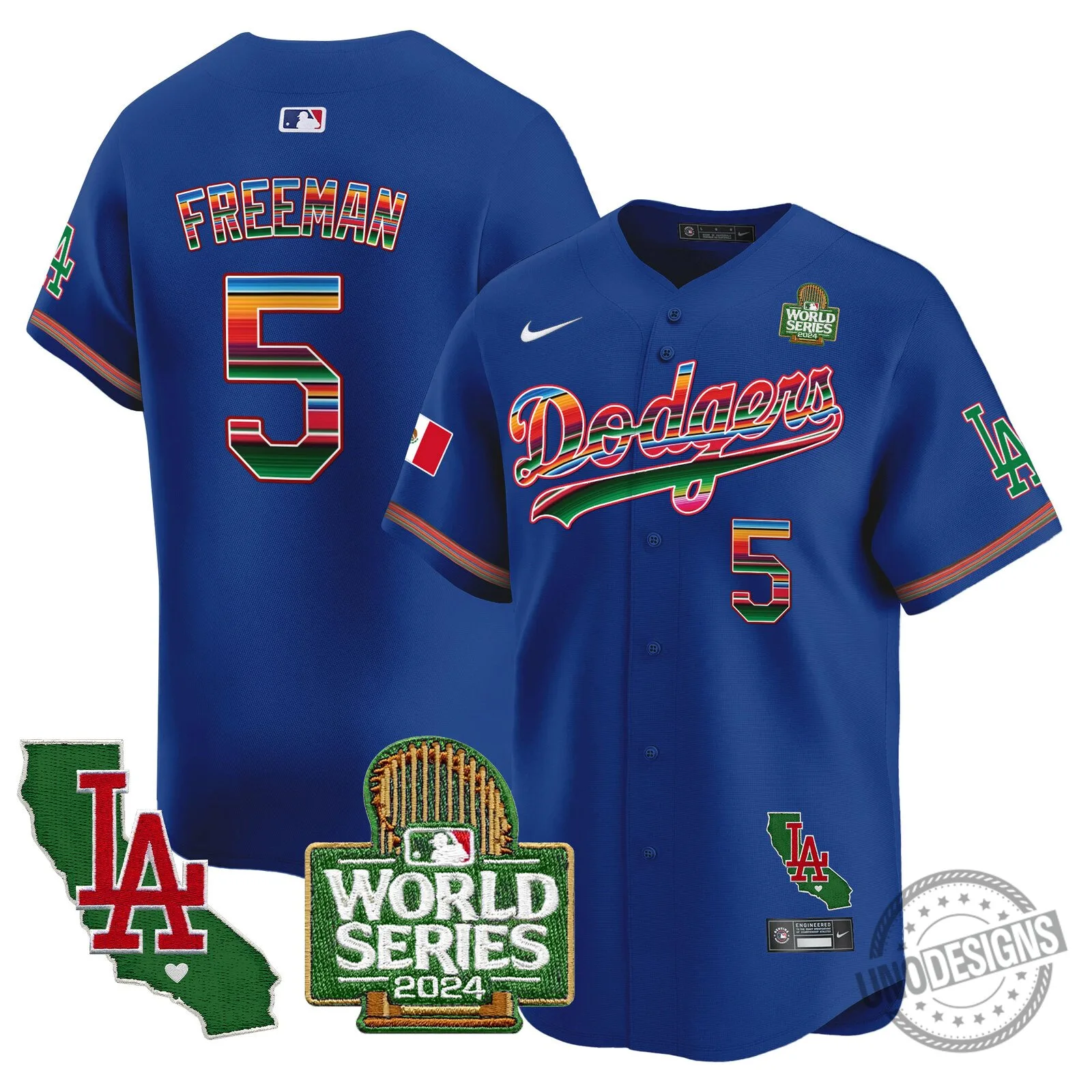 Los Angeles Dodgers 2024 World Series Fernando Valenzuela Baseball Jersey 67 Los Angeles Dodgers 2024 World Series Fernando Valenzuela Baseball Jersey
