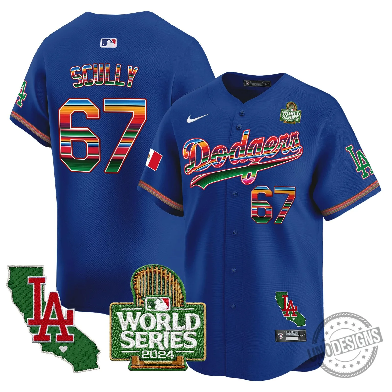 Los Angeles Dodgers 2024 World Series Fernando Valenzuela Baseball Jersey 68 Los Angeles Dodgers 2024 World Series Fernando Valenzuela Baseball Jersey
