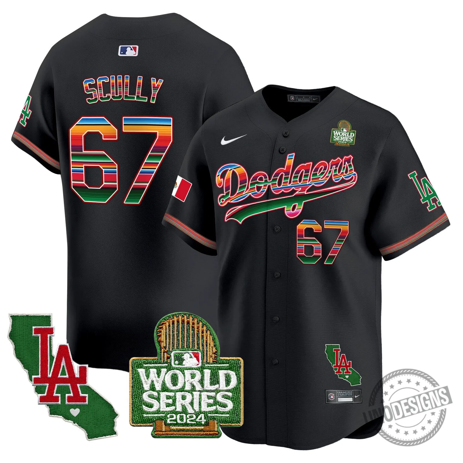 Los Angeles Dodgers 2024 World Series Fernando Valenzuela Baseball Jersey 77 Los Angeles Dodgers 2024 World Series Fernando Valenzuela Baseball Jersey