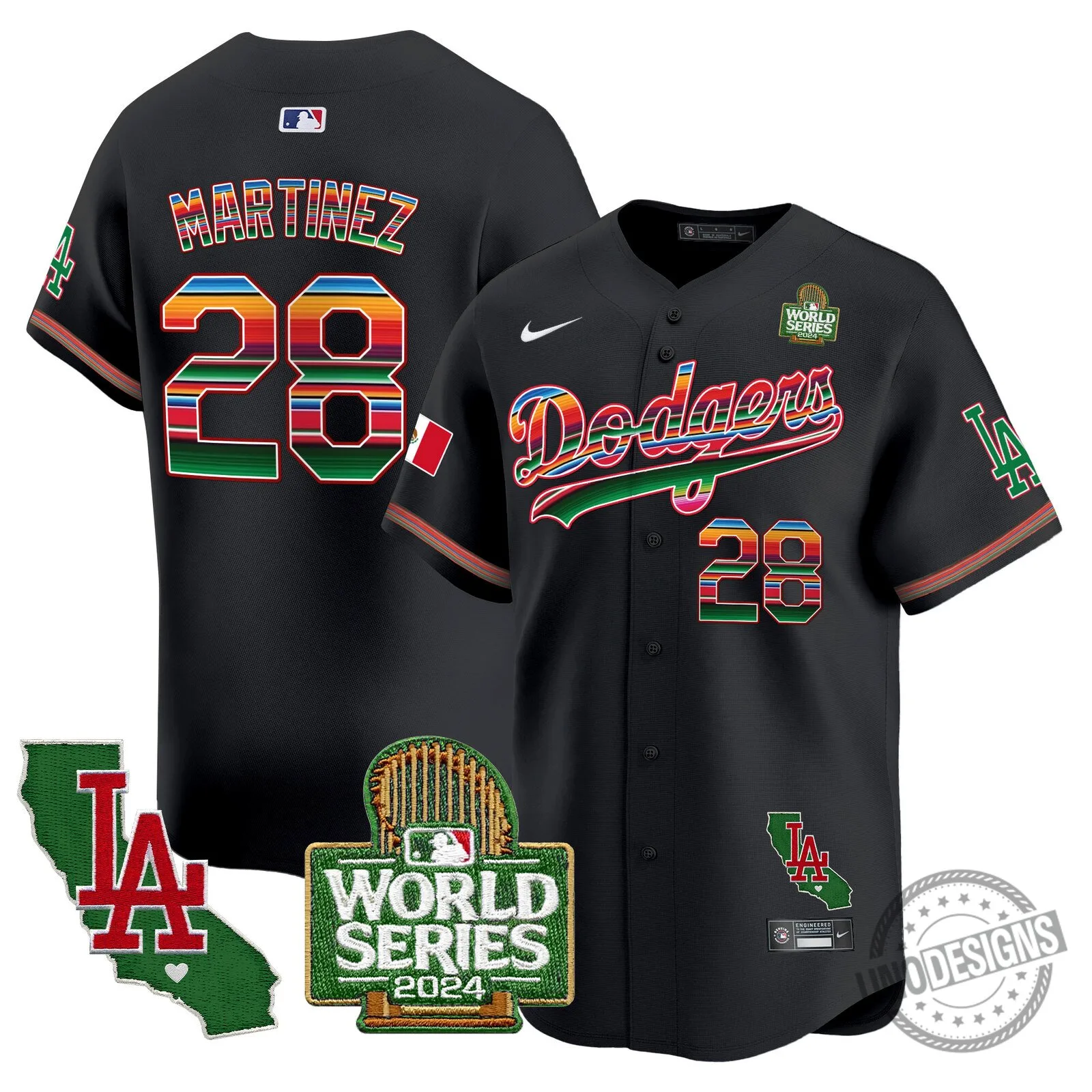 Los Angeles Dodgers 2024 World Series Fernando Valenzuela Baseball Jersey 78 Los Angeles Dodgers 2024 World Series Fernando Valenzuela Baseball Jersey