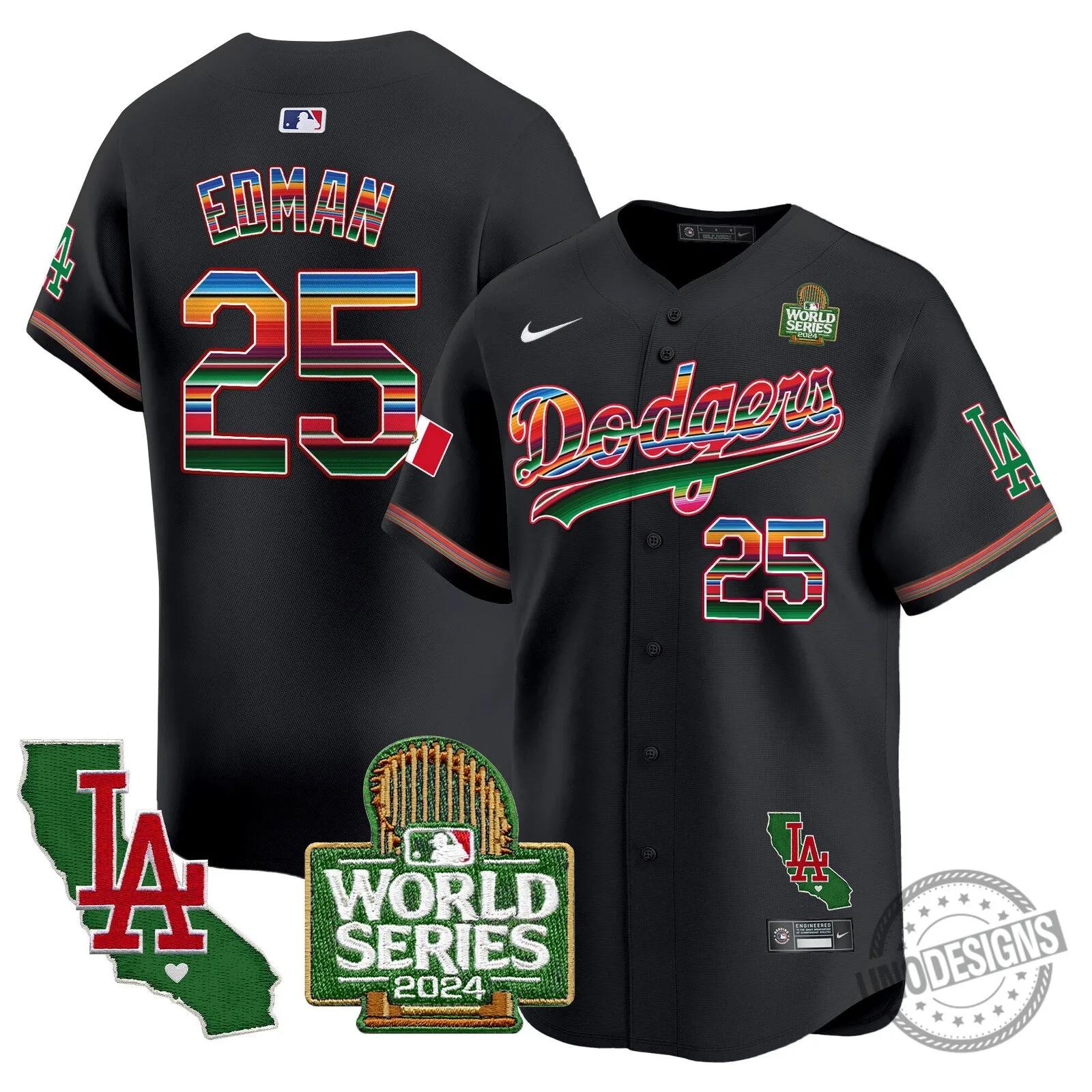 Los Angeles Dodgers 2024 World Series Fernando Valenzuela Baseball Jersey 79 Los Angeles Dodgers 2024 World Series Fernando Valenzuela Baseball Jersey