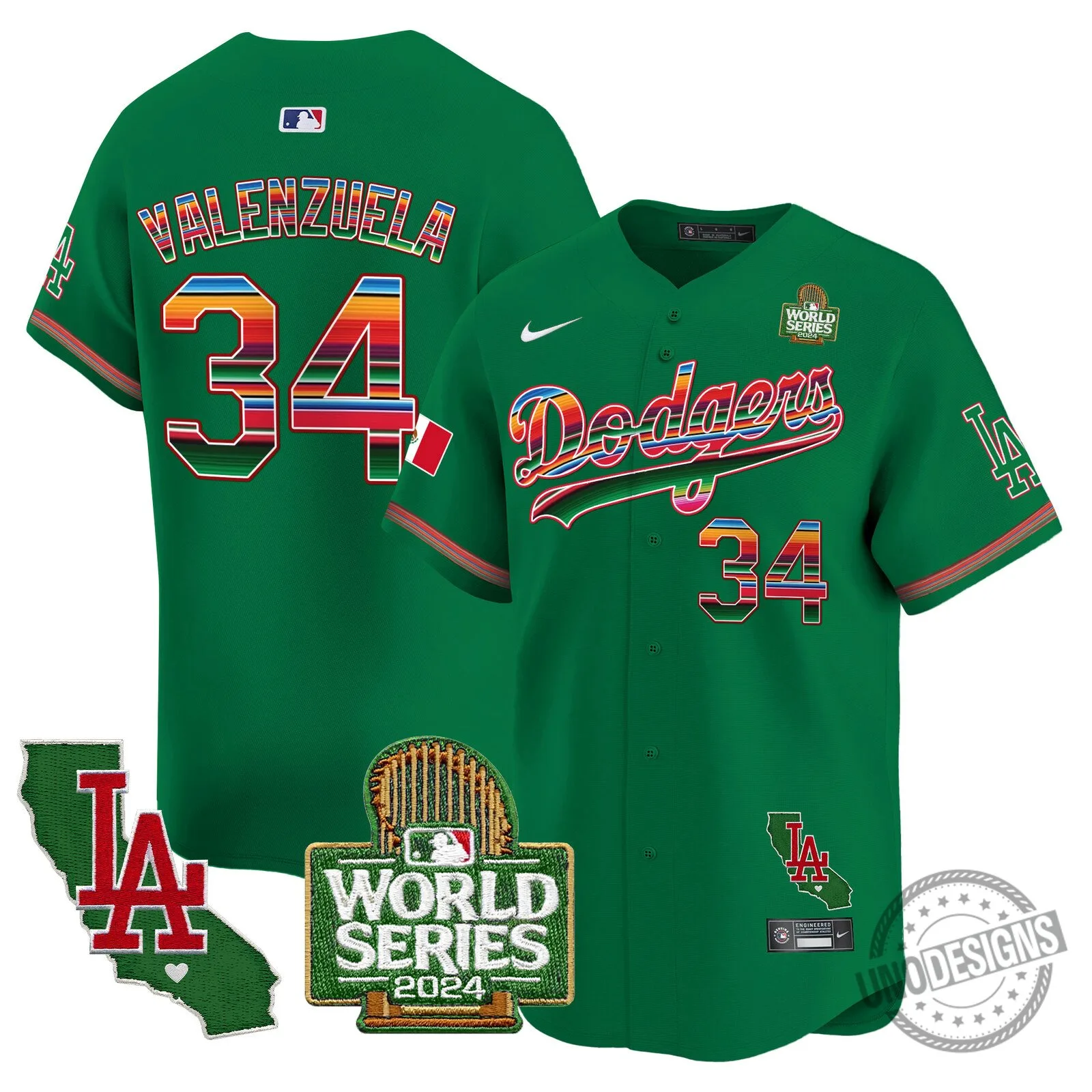 Los Angeles Dodgers 2024 World Series Fernando Valenzuela Baseball Jersey 90 Los Angeles Dodgers 2024 World Series Fernando Valenzuela Baseball Jersey