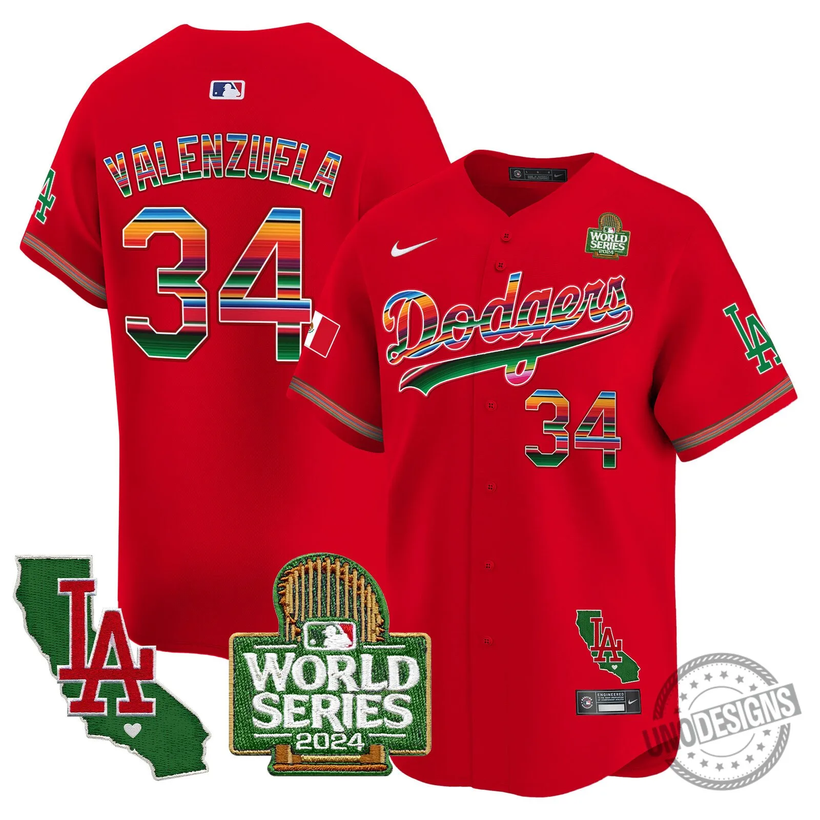 Los Angeles Dodgers 2024 World Series Fernando Valenzuela Baseball Jersey 99 Los Angeles Dodgers 2024 World Series Fernando Valenzuela Baseball Jersey