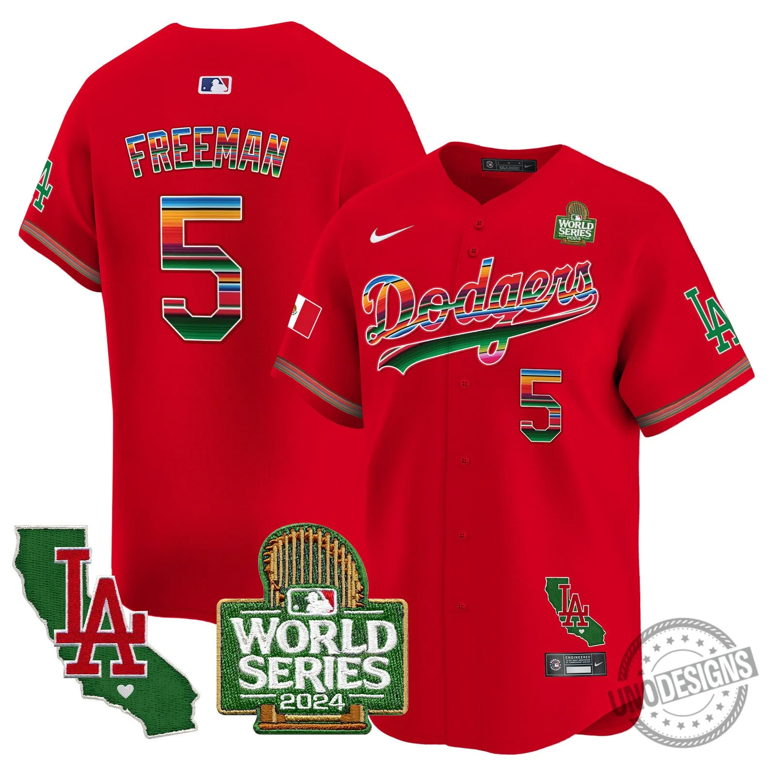 Los Angeles Dodgers 2024 World Series Fernando Valenzuela Baseball Jersey 103 Los Angeles Dodgers 2024 World Series Fernando Valenzuela Baseball Jersey