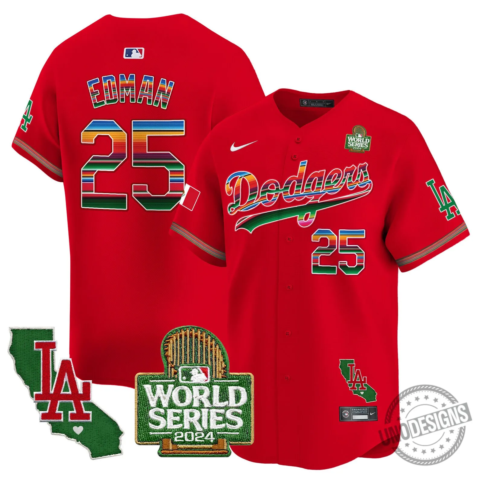Los Angeles Dodgers 2024 World Series Fernando Valenzuela Baseball Jersey 106 Los Angeles Dodgers 2024 World Series Fernando Valenzuela Baseball Jersey