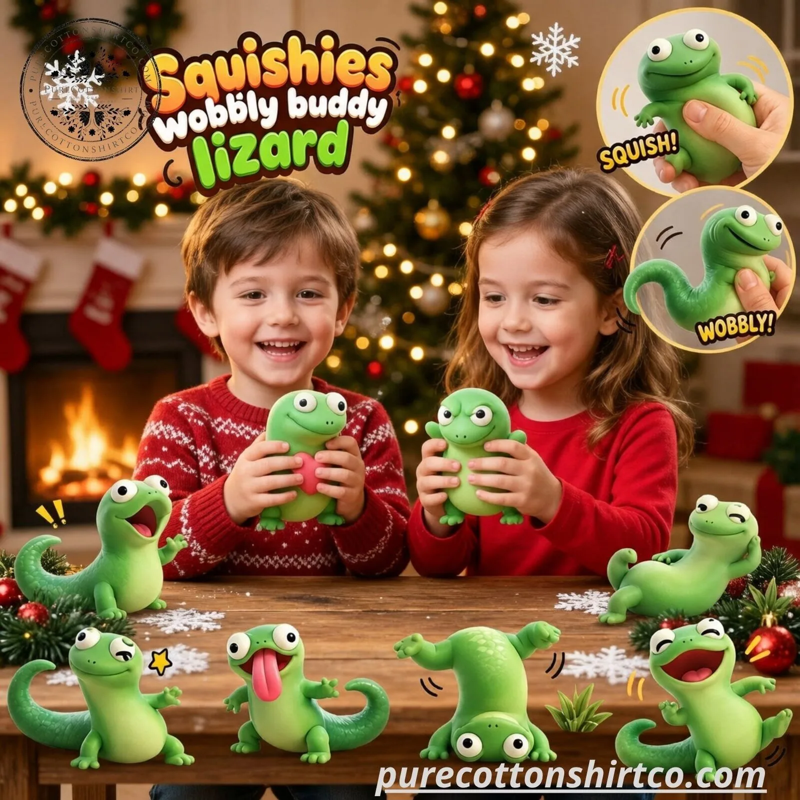 Squishies Wobbly Buddy Lizard 2026 Advent Calendar– 12 Piece Stress Relief Toy Set 7 Squishies Wobbly Buddy Lizard 2026 Advent Calendar– 12 Piece Stress Relief Toy Set