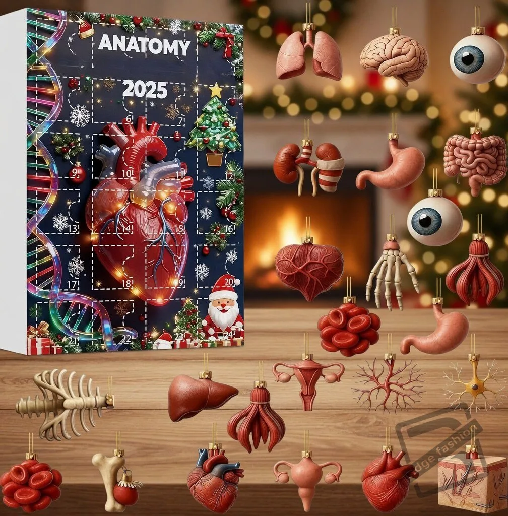 Christmas Countdown Calendar 2D 2025 Anatomy Figurines