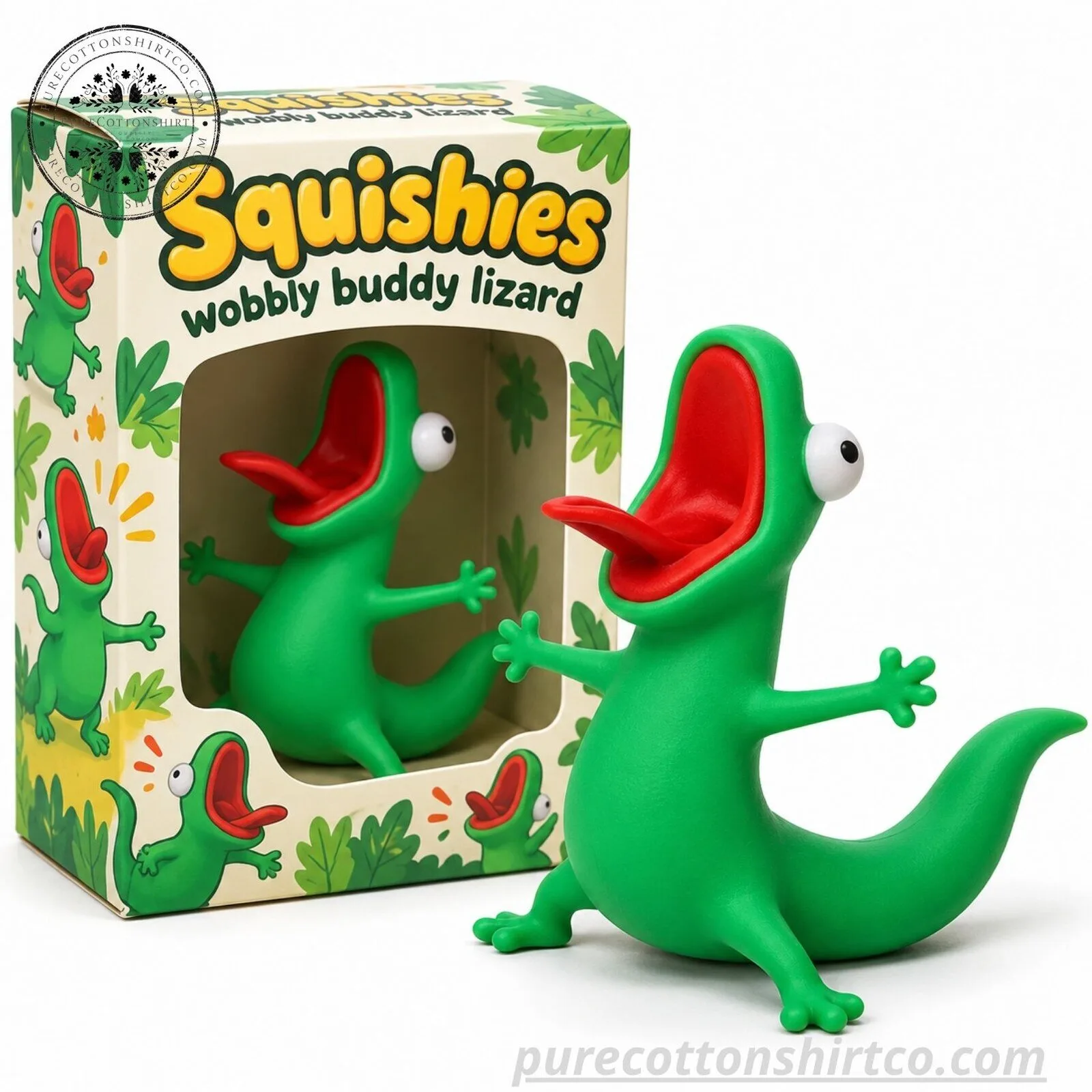 "Funny Toilet Paper Towel & Wobbly Lizard Advent Calendar 2026" 4 Squishies Wobbly Buddy Lizard 2026