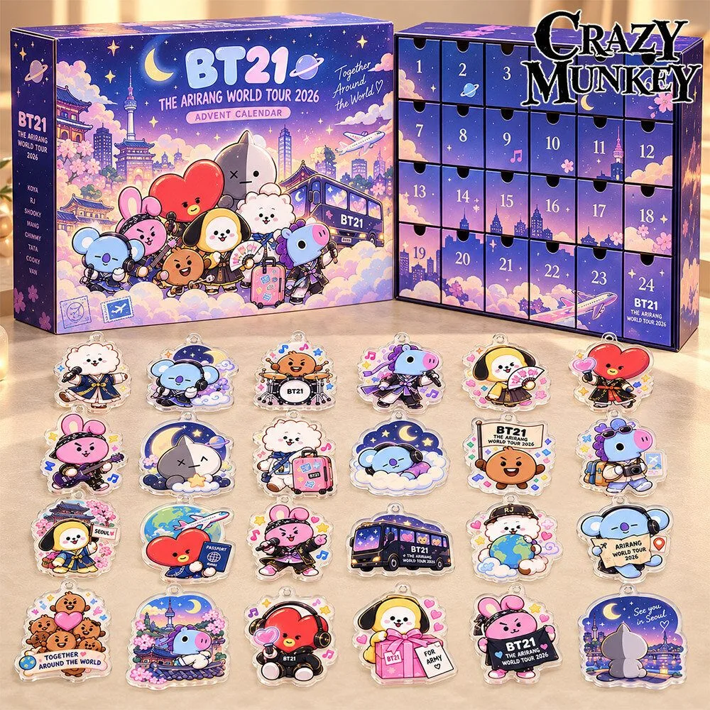 BT21 Arirang World Tour 2026 Kpop Advent Calendar | Collectibles