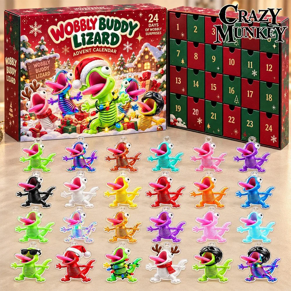 Wobbly Buddy Lizard Christmas Advent Calendar 2026 | Collectibles