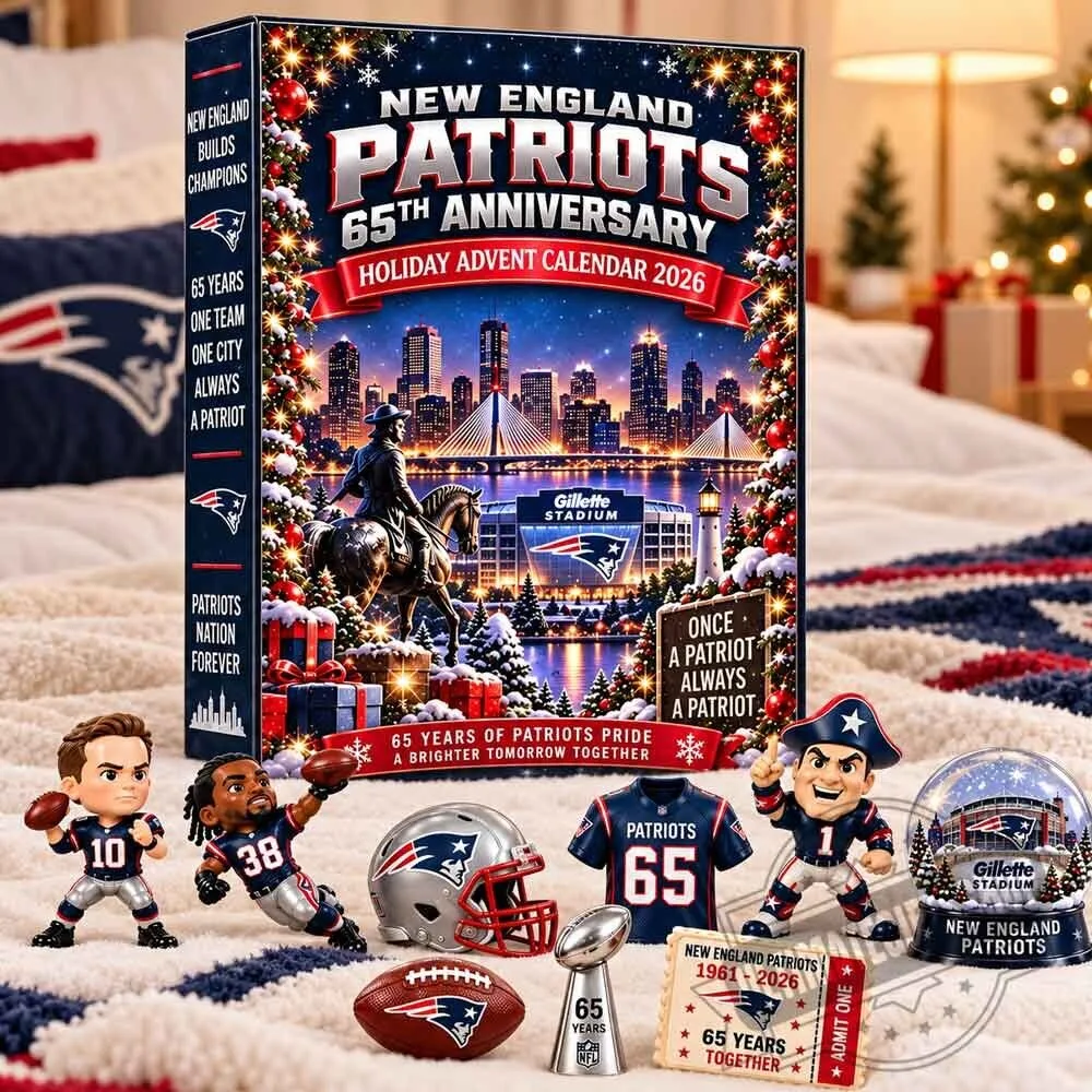 New England Patriots 65th Anniversary Holiday Advent Calendar 2026 5 New England Patriots 65th Anniversary Holiday Advent Calendar 2026