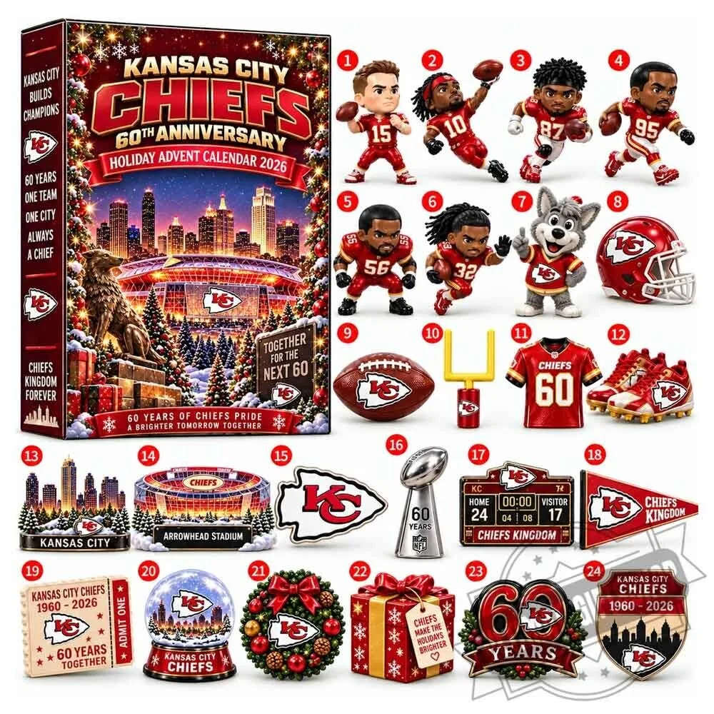 Kansas City Chiefs 60th Anniversary Holiday Advent Calendar 2026 3 Kansas City Chiefs 60th Anniversary Holiday Advent Calendar 2026