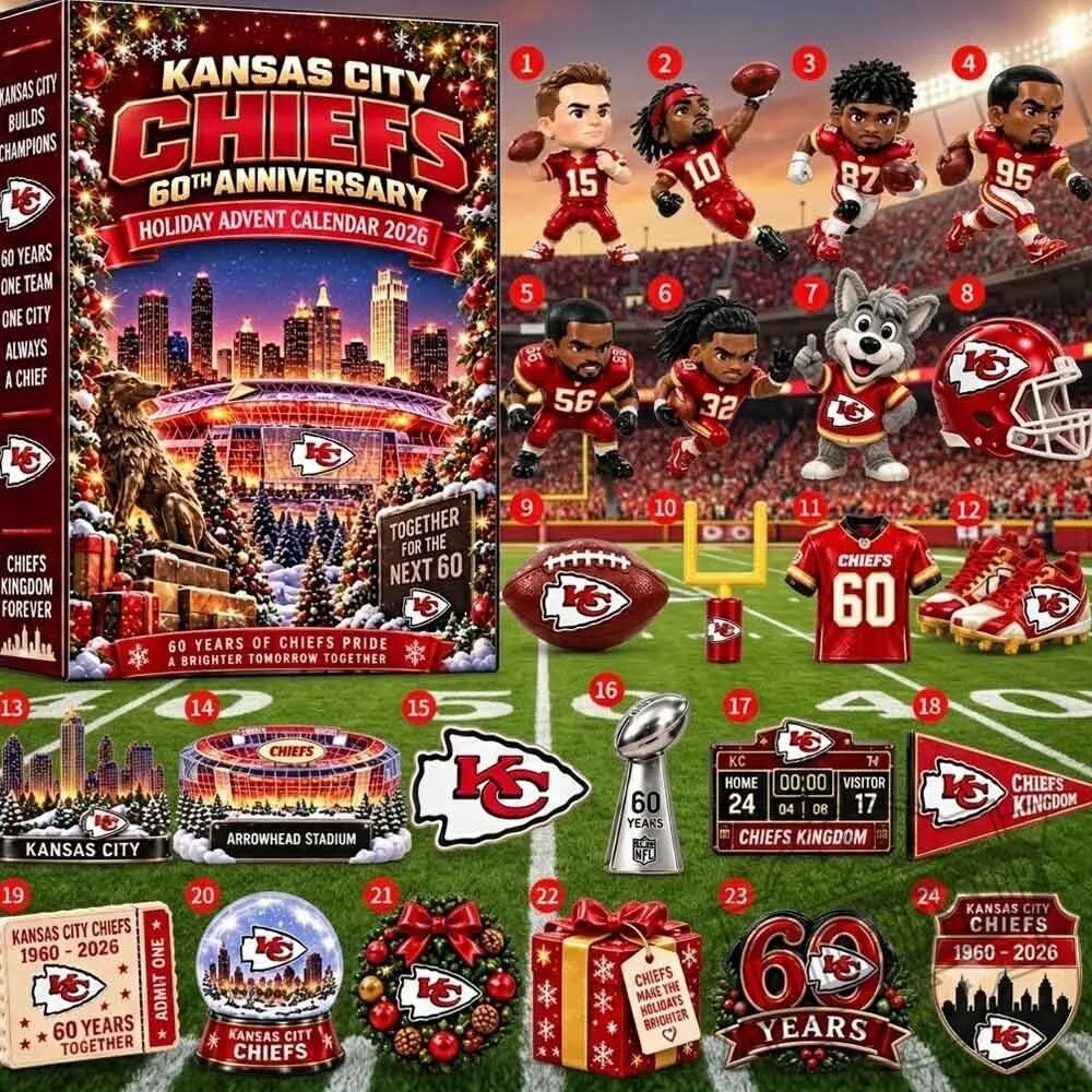 Kansas City Chiefs 60th Anniversary Holiday Advent Calendar 2026 5 Kansas City Chiefs 60th Anniversary Holiday Advent Calendar 2026